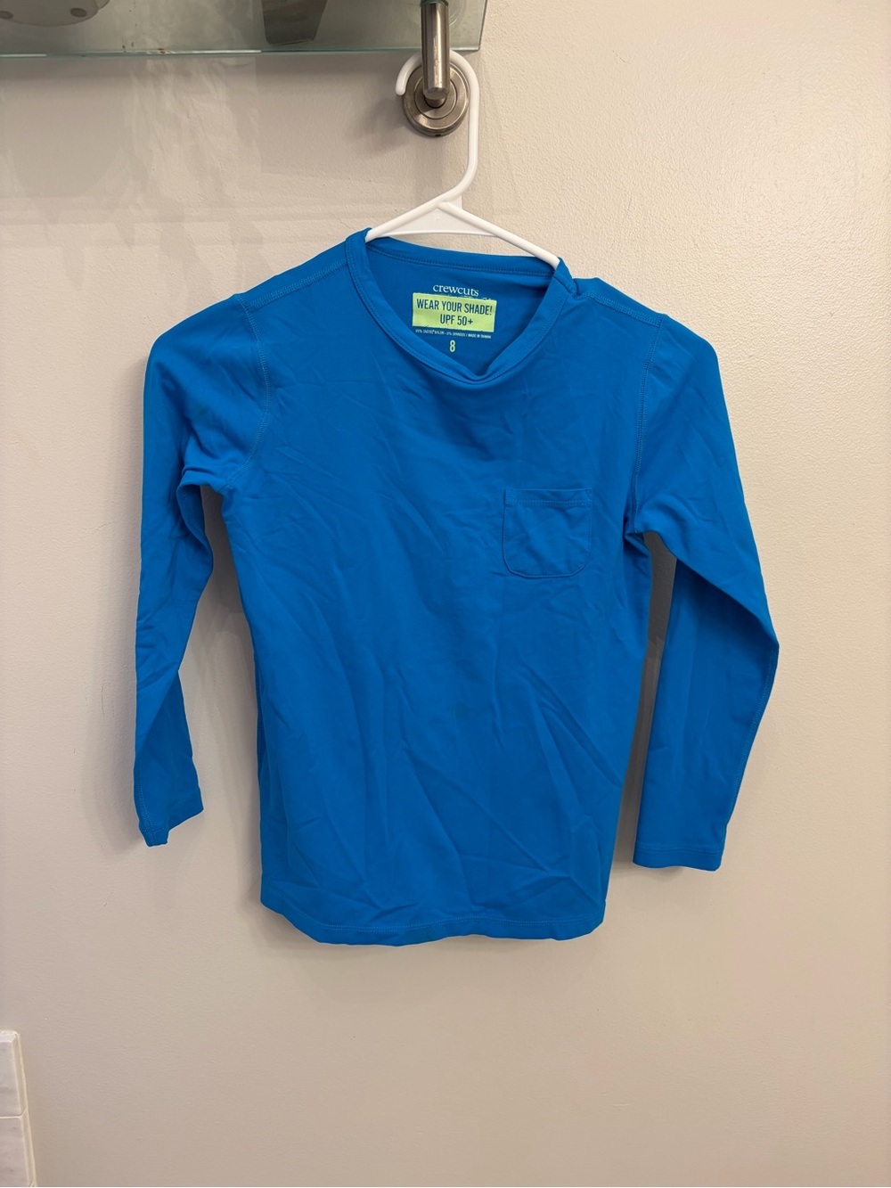 Crewcuts Boys' 8 wear your shade spf 50 - Blue swim summer Rashgaurd